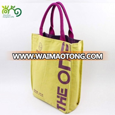 Premium quality khaki Canvas hand bag for promotion